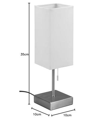 Trio SchemerlampjeOle wit met RVS - R51061007