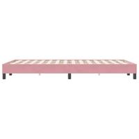 Bedframe zonder matras 120x220 cm fluweel roze - thumbnail