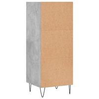 Dressoir 34,5x32,5x90 cm bewerkt hout betongrijs - thumbnail