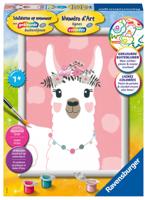 Ravensburger schilderen op nummer lama - thumbnail