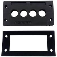 TRU COMPONENTS TC-KDL 16/4 Kabelinvoeringsplaat Klem-Ø (max.): 16 mm PA Zwart 1 stuk(s) - thumbnail