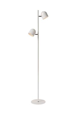 Lucide SKANSKA - Vloerlamp - LED 3 StepDim - 2x5W 3000K - Wit