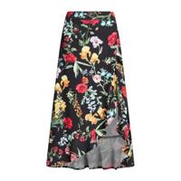 WE Fashion maxi rok met all over print black dessin - thumbnail
