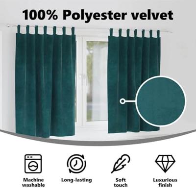 VidaXL Verduisterende gordijnen 2 pcs donkergroen 140 x 175 cm fluweel