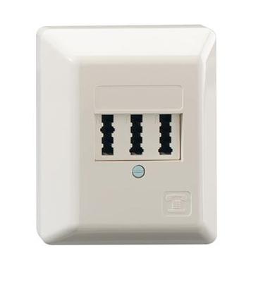 Rutenbeck TAE 2x6/6NFF Ap rw Stekkerdoos Opbouw (op muur) Wit Rutenbeck TAE 2x6/6NFF Ap rw Stekkerdoos Opbouw (op muur) Wit