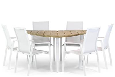 Lifestyle Ultimate/Julia 155 cm triangel dining tuinset 7-delig