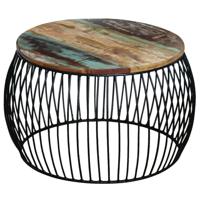 Salontafel rond 68x37 cm massief gerecycled hout - thumbnail