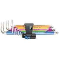Wera 3950/9 Hex-Plus Multicolour HF Stainless 1 Haakse schroevendraaierset Inbus 9-delig - thumbnail
