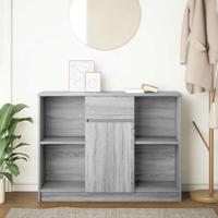 Dressoir met lade 101x35x76 cm spaanplaat grijs Sonoma - thumbnail