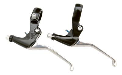 Simson remgrepenset v brake/cantilever 4 vinger zwart 2 delig