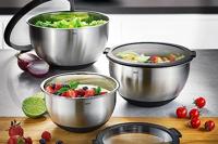Gefu Muovo - RVS - Mengkom 24cm met deksel - thumbnail