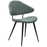 Dan-Form Napoleon Eetkamerstoel Groen Bouclé set van 2 - thumbnail