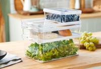 Rotho CAUMA Koelkastorganizer 4.65L Wit/Transparant - thumbnail