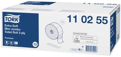 Toiletpapier tork t2 premium jumbo klein 3laags Toiletpapier tork t2 premium jumbo klein 3laags