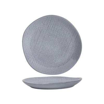 Ontbijtbord woven textiel grijs Ø21cm