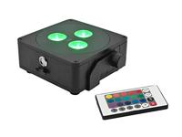 Eurolite 41700020 AKKU IP Flat Light 3 sw DMX LED-lichteffect Aantal LEDs:3 8 W - thumbnail