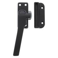 Starx raamsluiting links zwart - met nok en knop - thumbnail