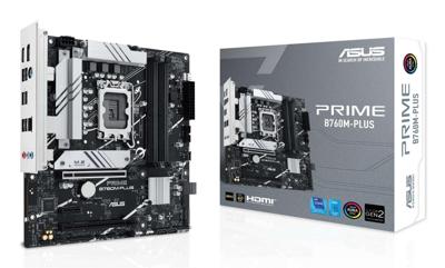 Asustek Computer PRIME B760M-PLUS Moederbord Socket Intel LGA 1700 Vormfactor Micro-ATX Moederbord chipset Intel® B760 - thumbnail