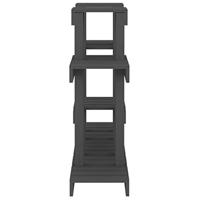 Plantenstandaard grijs 104,5x25x77,5 cm massief grenenhout - thumbnail