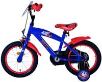 Sonic Prime kinderfiets - jongens - 14 inch - blauw rood - thumbnail