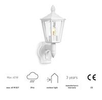 Steinel AUSSENLEUCHTE L 15 WS 069186 Buitenlamp (wand) LED E27 60 W Wit - thumbnail