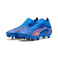 PUMA Ultra 6 Match+ High Gras / Kunstgras Voetbalschoenen (MG) Blauw Wit Felrood - thumbnail