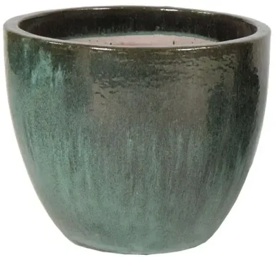 Mcollections Bloempot Egg Geglazuurd - Ø60 × H52 cm - Mosgroen