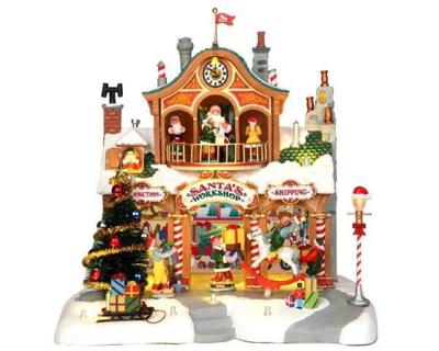 Kersthuisje Santa's workshop LEMAX - Lemax