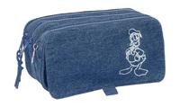 Pennenetui met 3 vakken Donald Blauw 21,5 x 10 x 8 cm - thumbnail