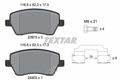 Remblokken set 2397302
