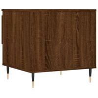 Salontafel 50x46x50 cm bewerkt hout bruin eikenkleur - thumbnail