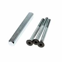 Montageset greep-kom zwart dd 56mm - thumbnail