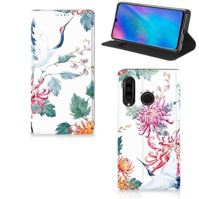 Huawei P30 Lite New Edition | Hoesje maken | Bird Flowers Huawei P30 Lite New Edition | Hoesje maken | Bird Flowers
