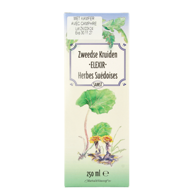 Marval&Vincent Zweedse kruiden elixer met kamfer 250 Milliliter