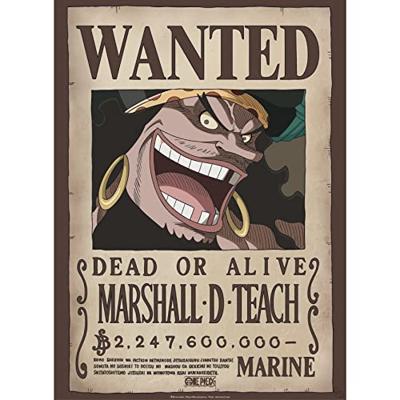 Poster One Piece - Wanted Blackbeard 38x52cm Poster One Piece - Wanted Blackbeard 38x52cm