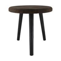 Bijzettafel paulowniahout Ø38xh38cm - thumbnail