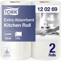 Keukenrol Tork Premium 2-laags 64 vel wit 120269 | 12 stuks - thumbnail
