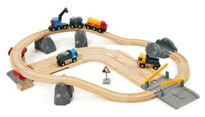 BRIO World - Spoor en Weg Transportset baan