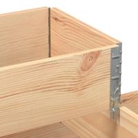 Verhoogde plantenbak 3-laags 120x80 cm massief grenenhout - thumbnail