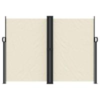 Tuinscherm uittrekbaar 180x600 cm crmekleurig - thumbnail