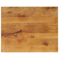 Tafelblad rechthoekig 100x80x2,5 cm massief mangohout - thumbnail