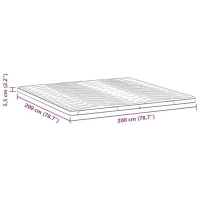 Matraspads Wit 200 x 200 cm Niet-plakkende polyester