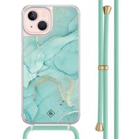 iPhone 13 hoesje met mint koord - Touch of mint - thumbnail