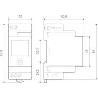 Finder 12.51.8.230.0000 Schakelklok voor DIN-rails 230 V/AC Dagprogramma, Weekprogramma - thumbnail