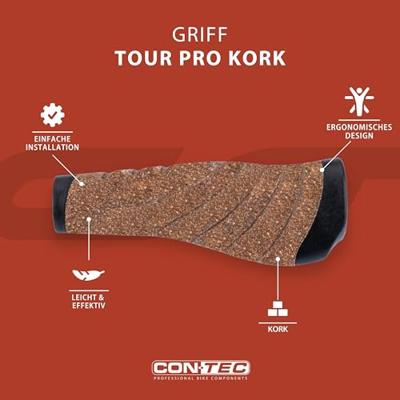 CONTEC griff "tour pro kork" ct grips tour pro cork 135 mm, cork