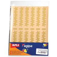 Agipa metallic stickers, blister met 288 stuks, goud en zilver, ster 20 mm - thumbnail