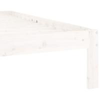 Bedframe massief grenenhout wit 120x200 cm - thumbnail