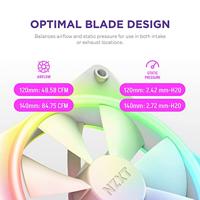 NZXT F120 RGB DUO - 120mm RGB Fan - Triple - White - thumbnail