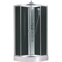 Xellanz Jupiter complete douchecabine 90x90x225 alu mat 5mm glas - thumbnail