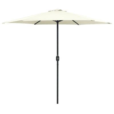VidaXL Parasol met aluminium paal 270x246 cm zandwit